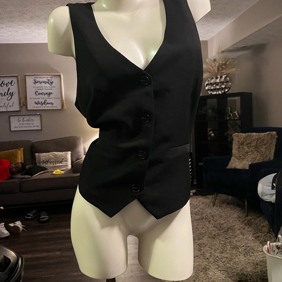 Anthropologie Black Sleeveless Top - Picture 2 of 5